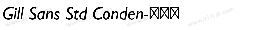 Gill Sans Std Conden字体转换